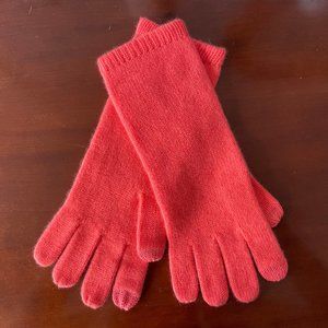 New Coral Cashmere Gloves